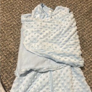 Halo Light Blue Textured Kids Sleep Sack